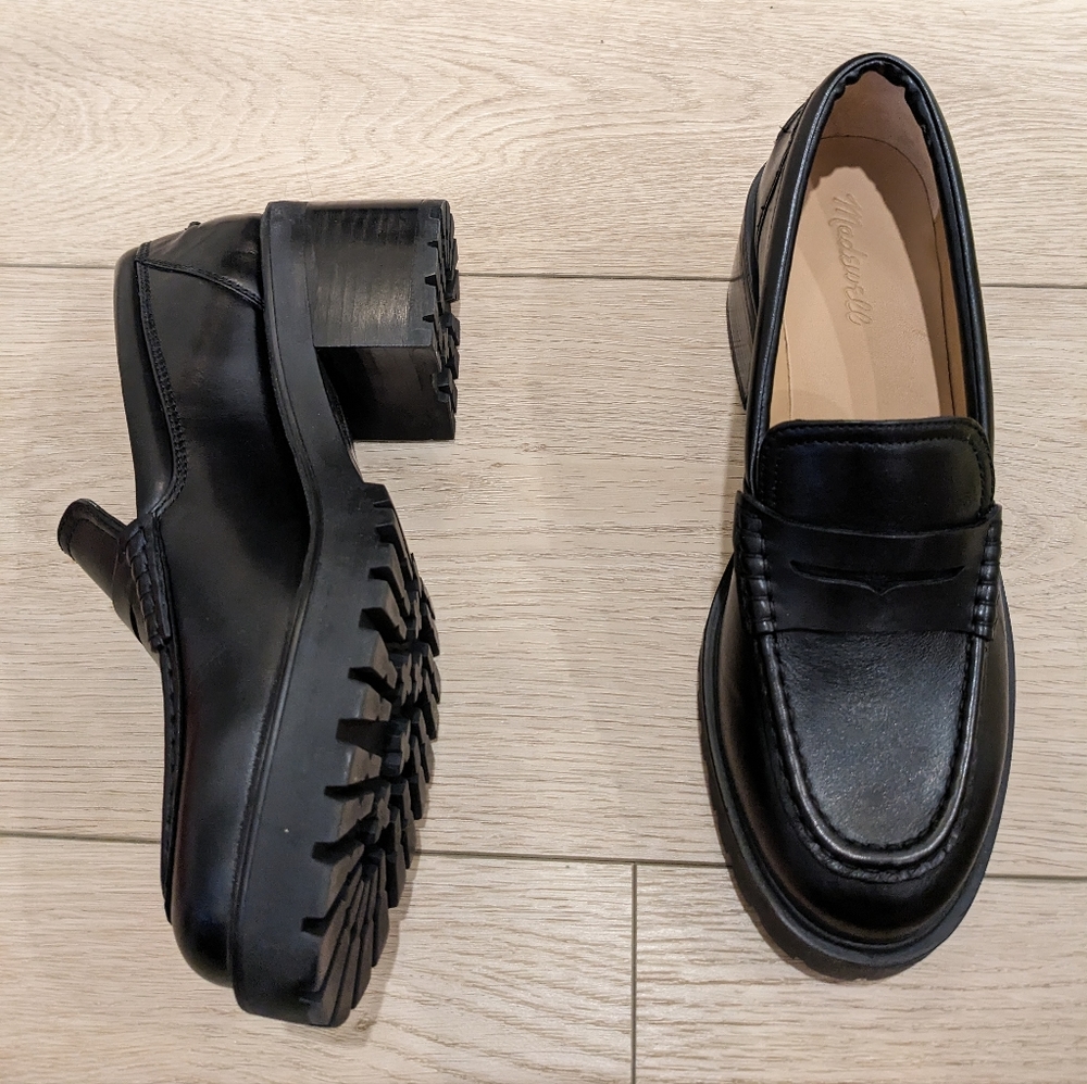 Madewell The Leander Lugsole Loafer Heels